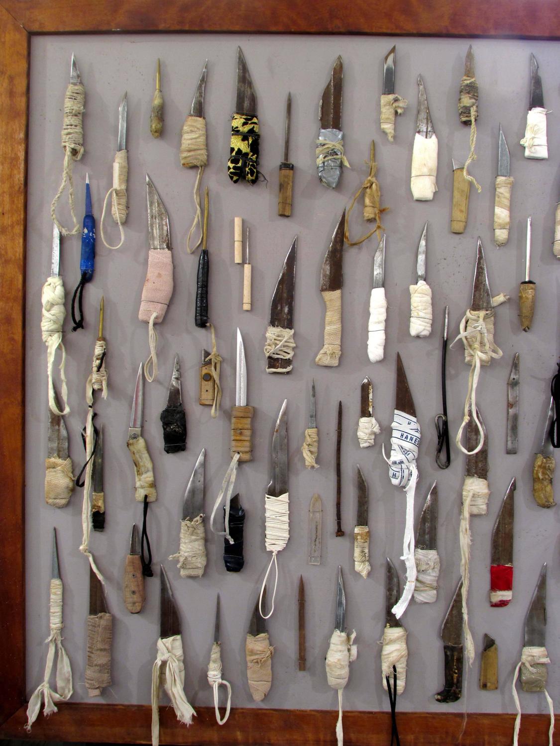 A collection of shanks from Rikers Island (photo)
