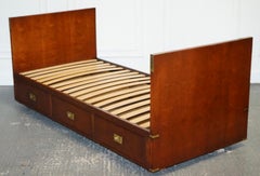 R.E.H. Kennedy for Harrods Stunning Military Campaign Style Single Bed