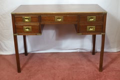 Reprodux Bevan Funnell Lovely Military Campaign Style Small Writing Table