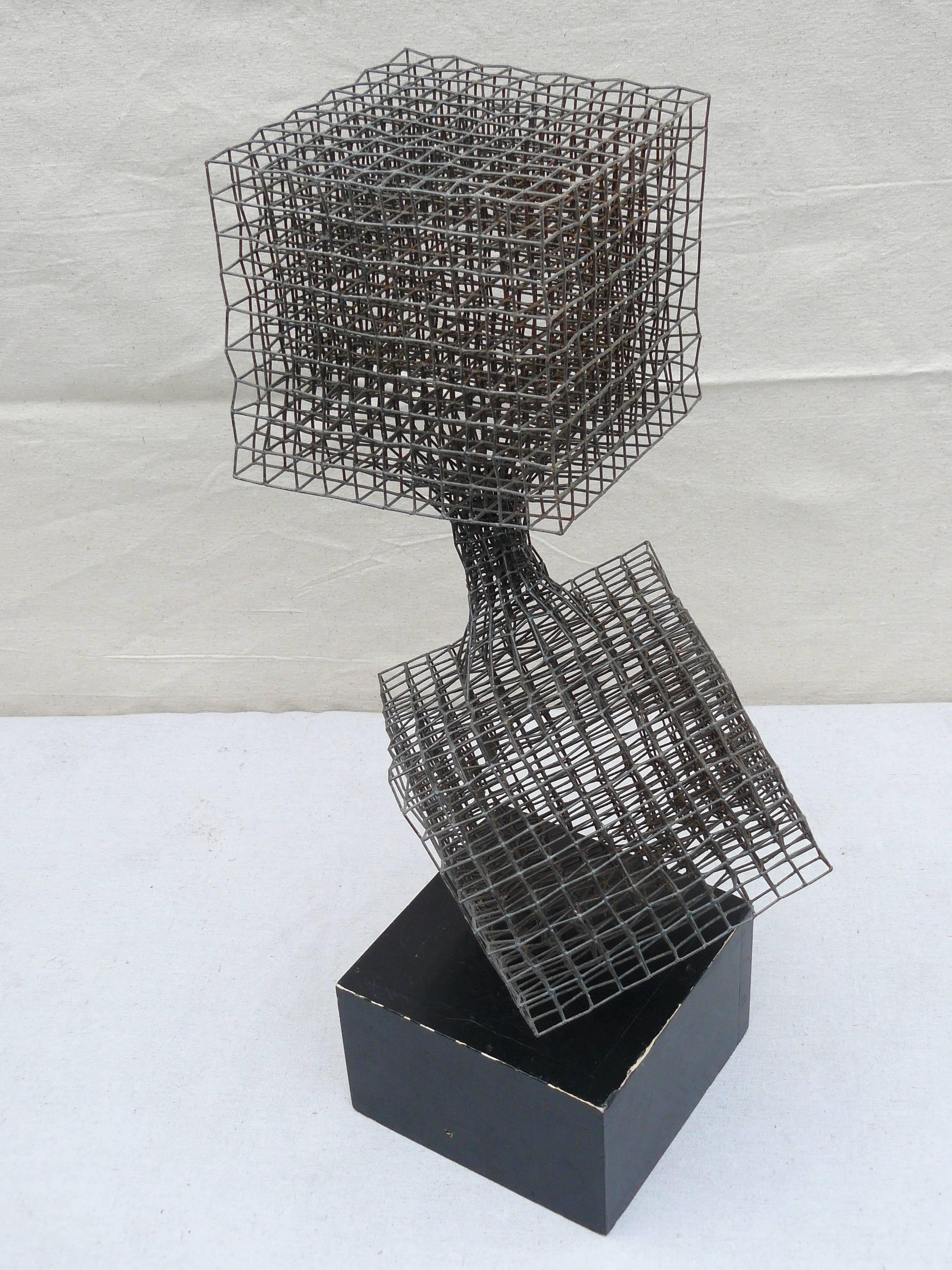 Modern Abstract Wire Sculpture 