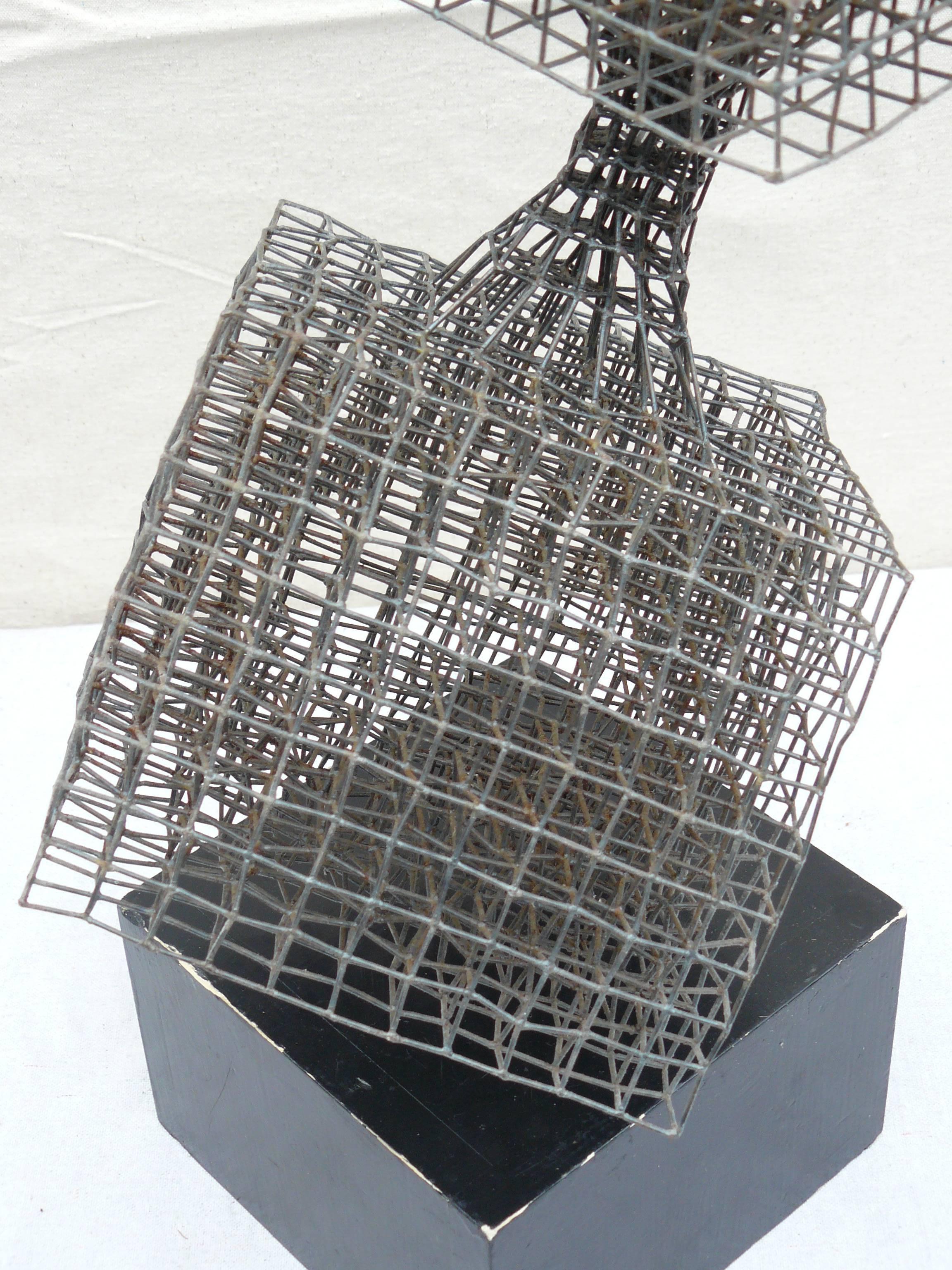 Welded Abstract Wire Sculpture 