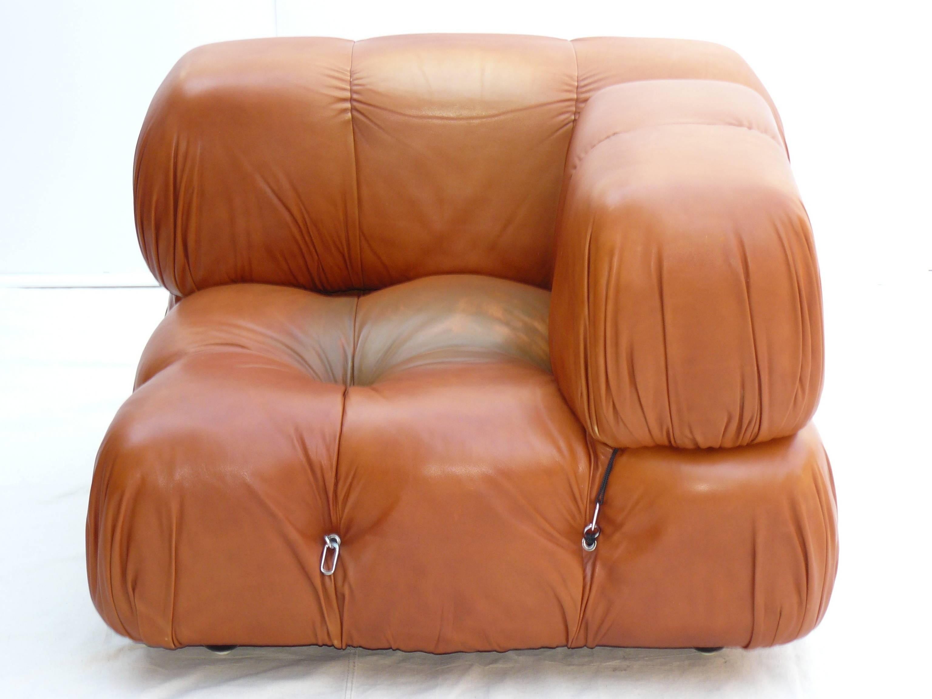 Mid-Century Modern Italian Mario Bellini for B&B Italia Cameleonda Modular Sofa Chair
