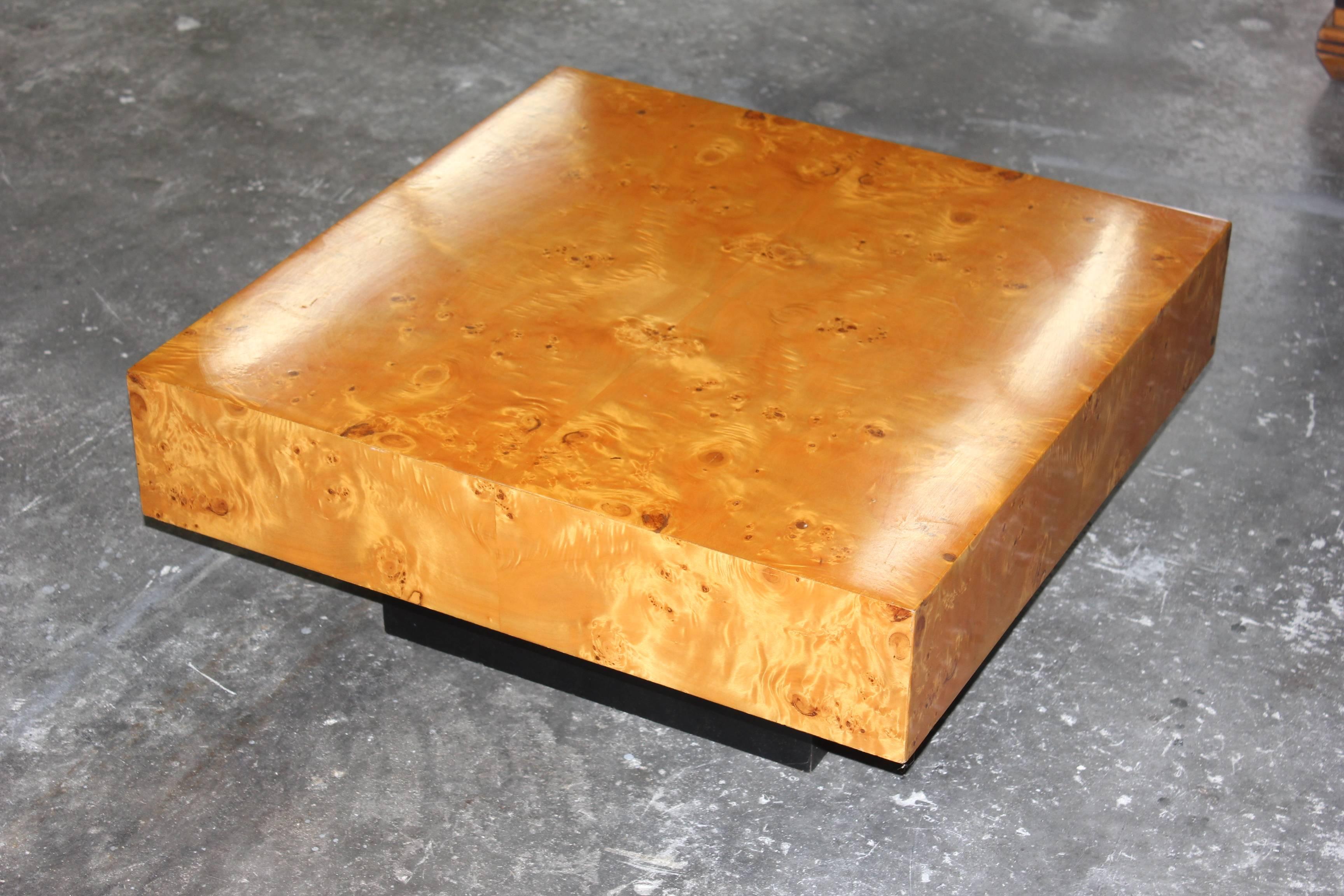 French Art Deco Burl Amboyna Accent Table, circa 1940s 3