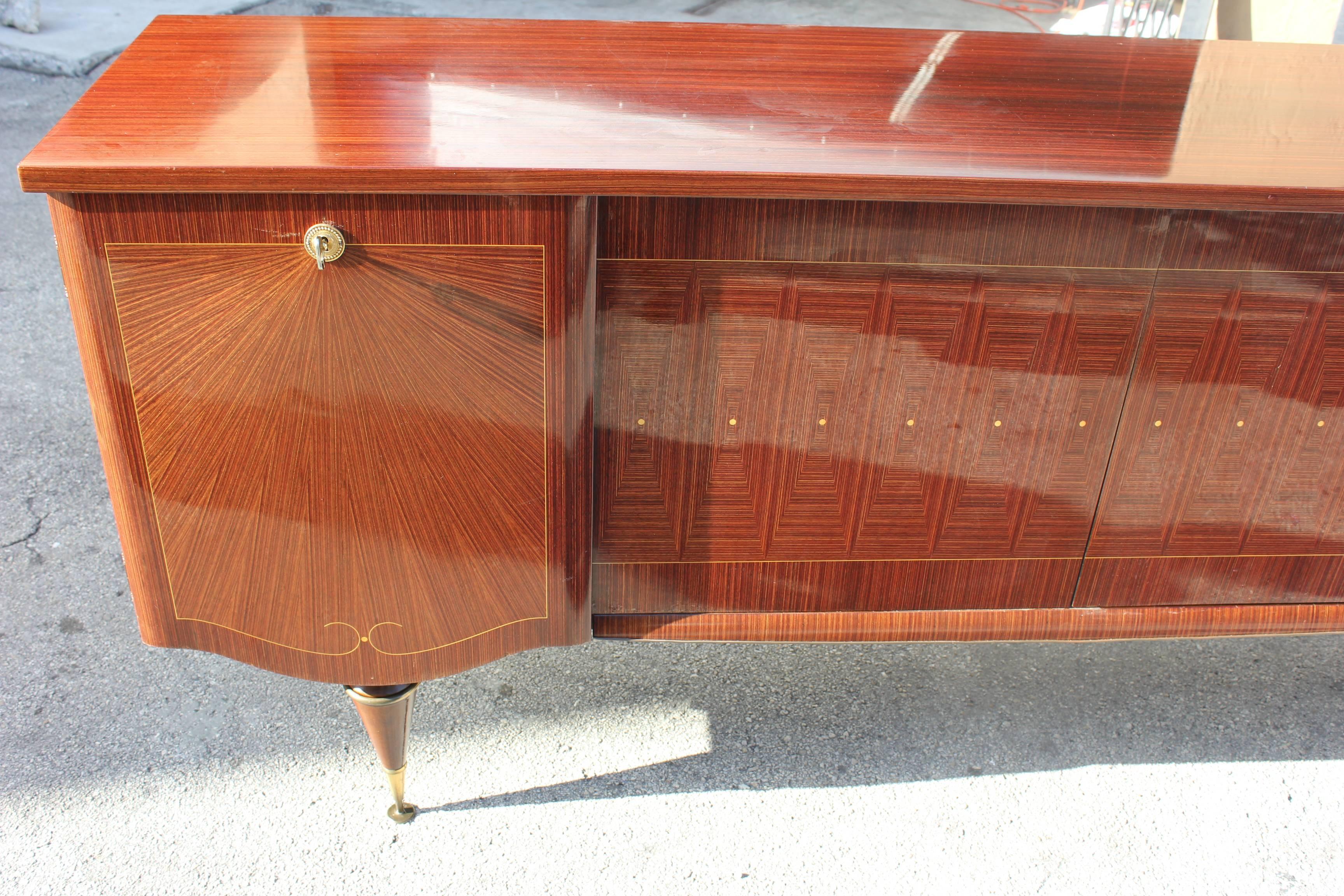 French Art Deco/ Art Modern Sideboard / Buffet Macassar Ebony 