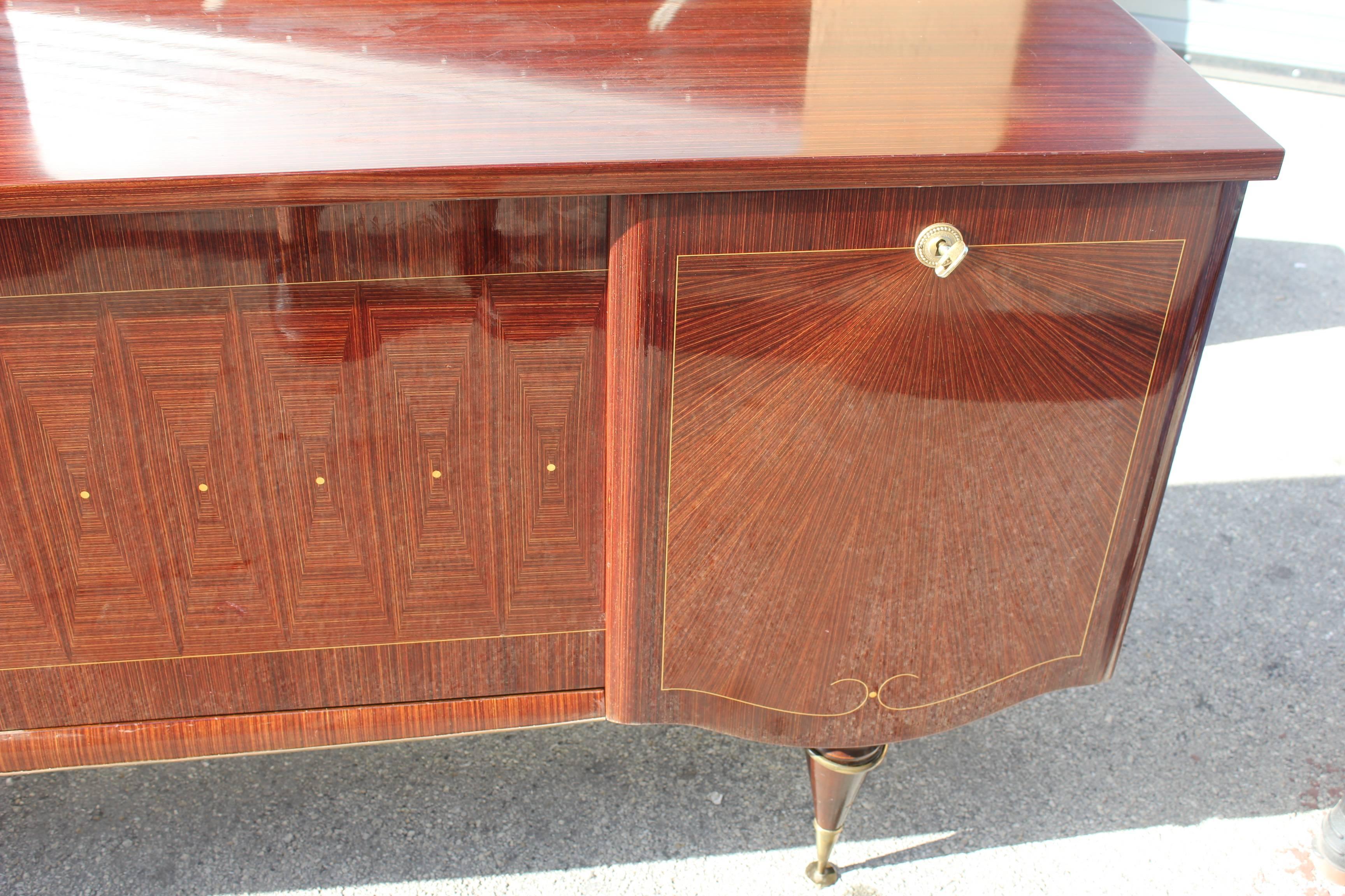 Mid-20th Century Art Deco/ Art Modern Sideboard / Buffet Macassar Ebony 