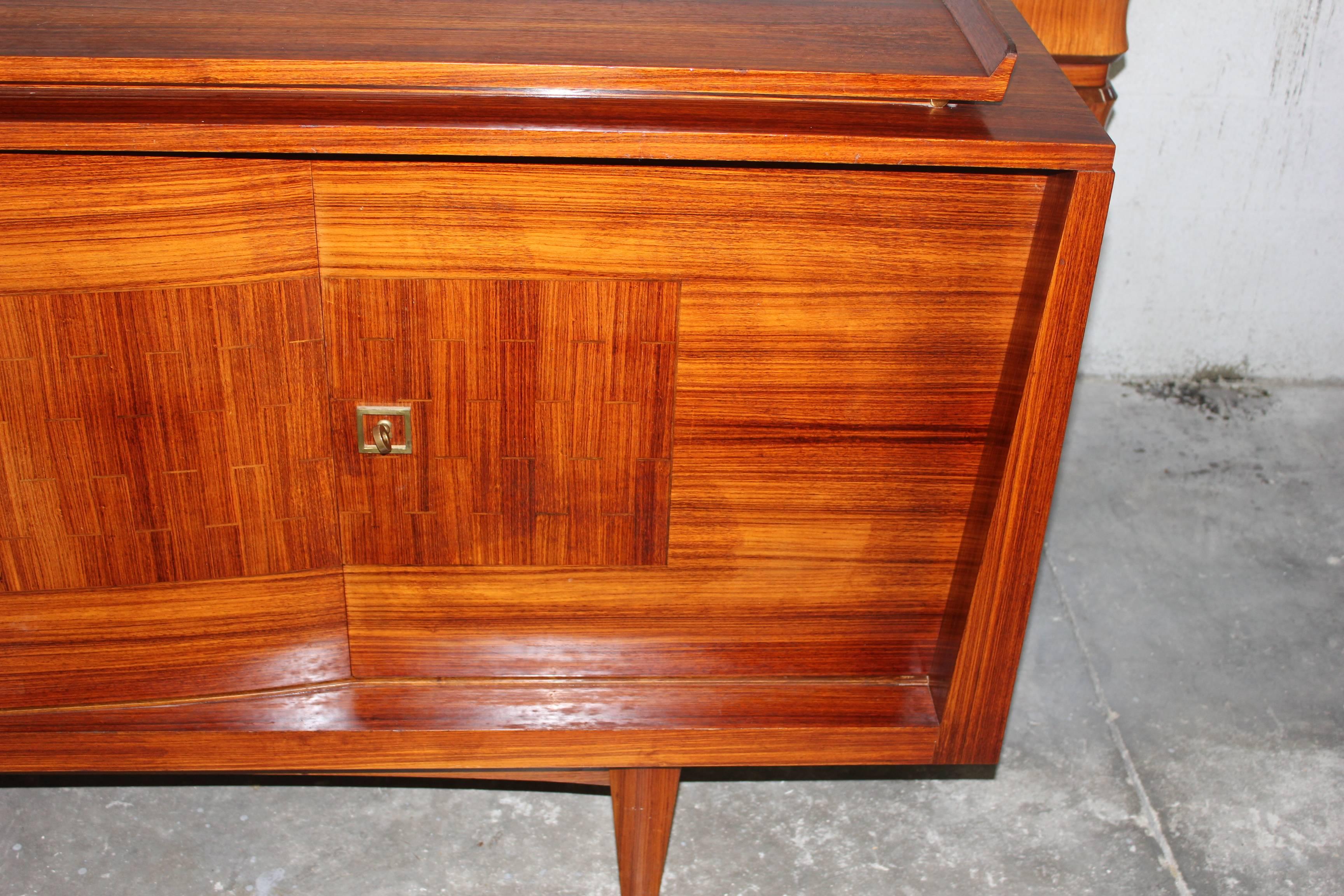 Large Art Deco Sideboard / Buffet Palisander, circa 1940s  1