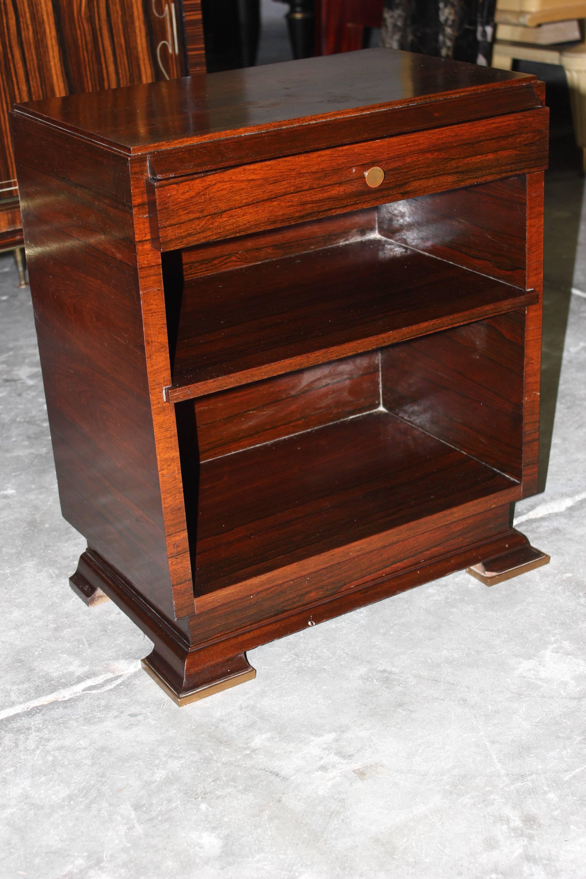French Art Deco Palisander Nightstand by Maxime Old, circa 1940s 1