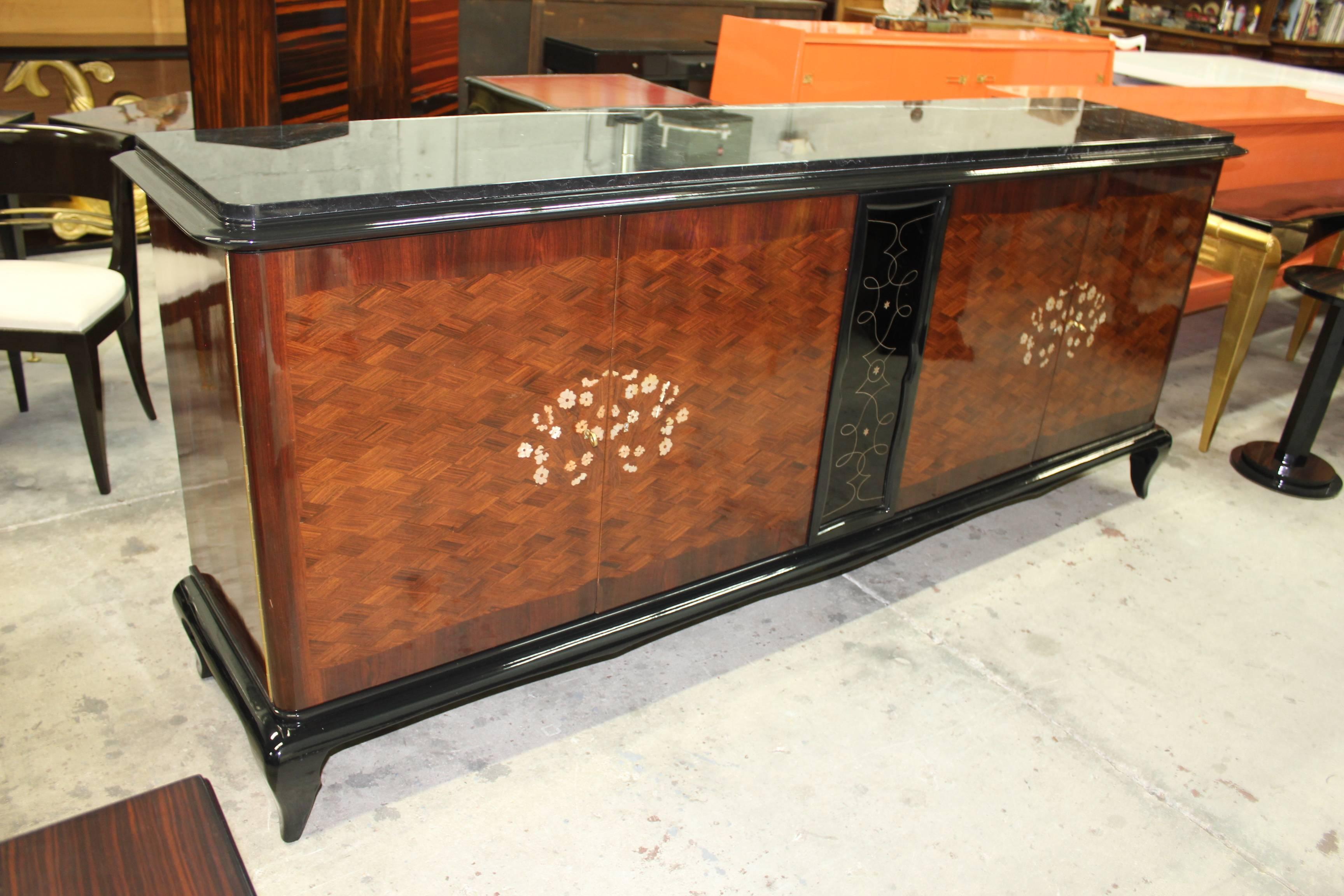 Mid-20th Century French Art Deco Mother-of-Pearl style of Jules Leleu Sideboard or Buffet