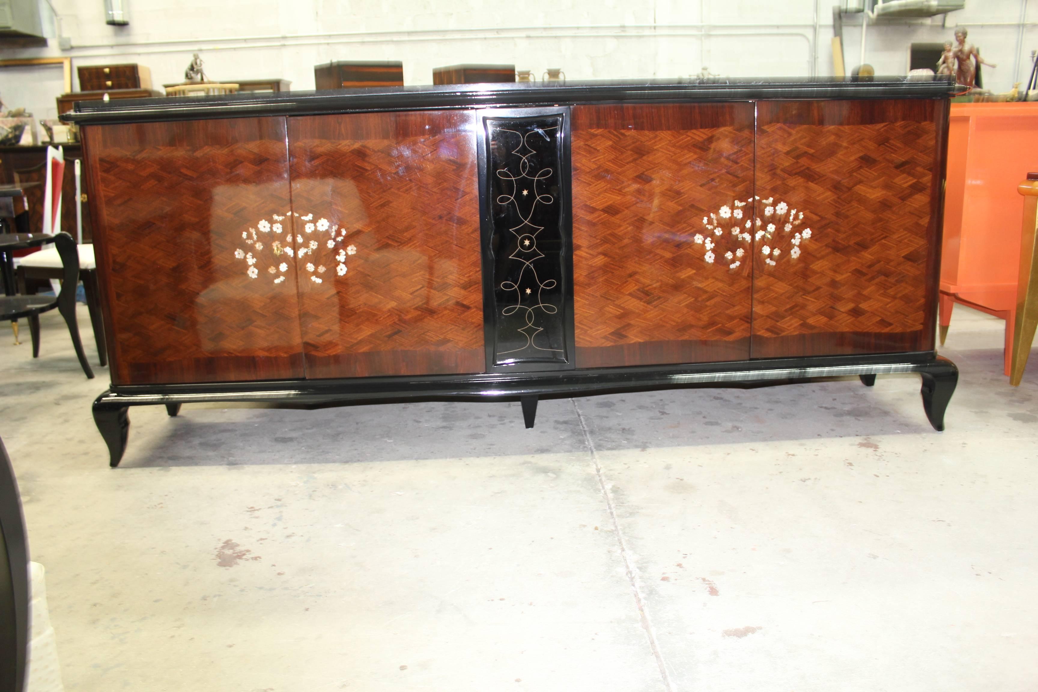 French Art Deco Mother-of-Pearl style of Jules Leleu Sideboard or Buffet 4