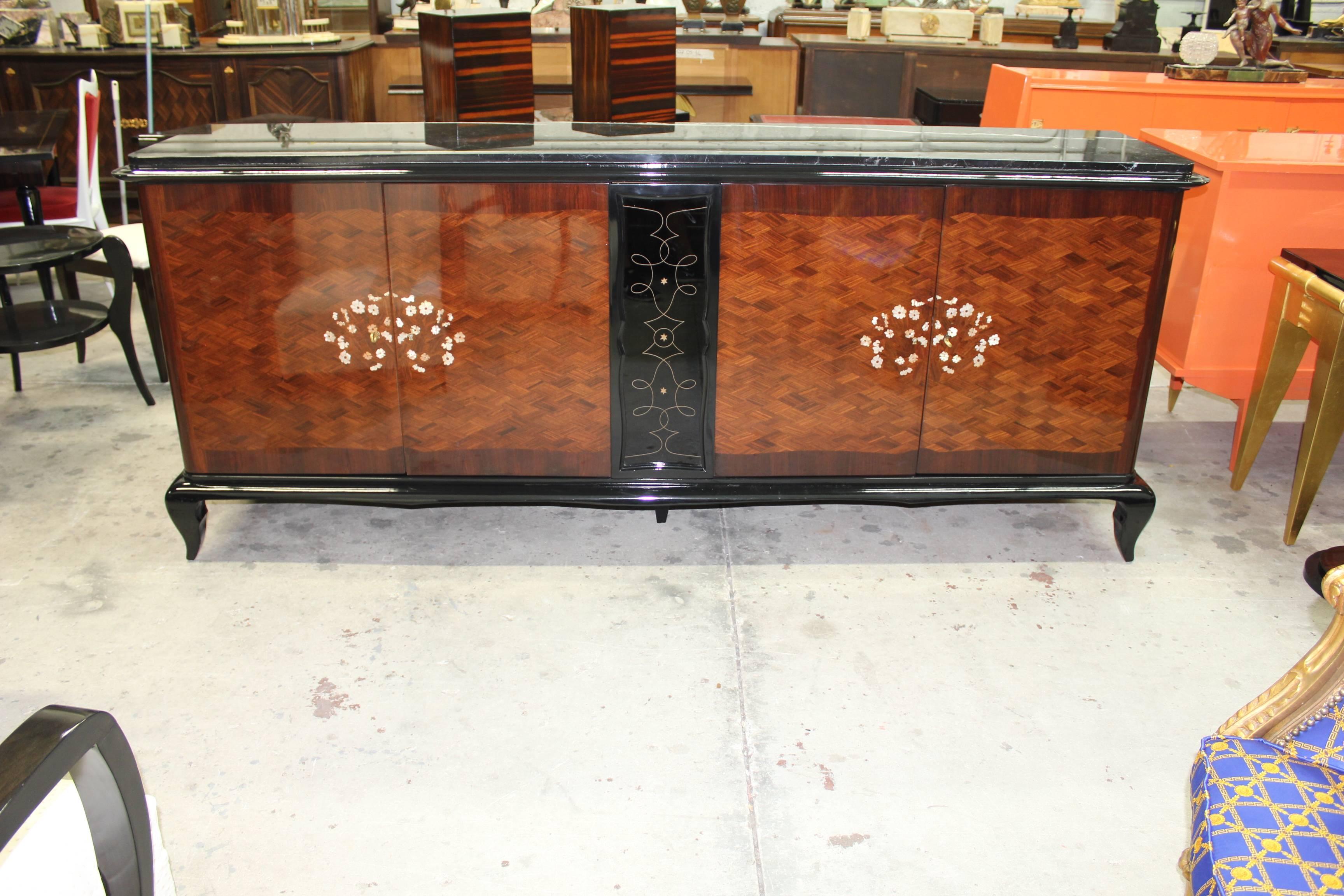 French Art Deco Mother-of-Pearl style of Jules Leleu Sideboard or Buffet 5