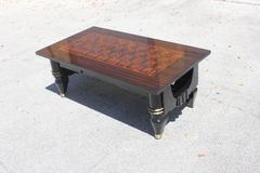 French Art Deco Exotic Macassar Ebony Coffee or Cocktail Table, circa 1940s