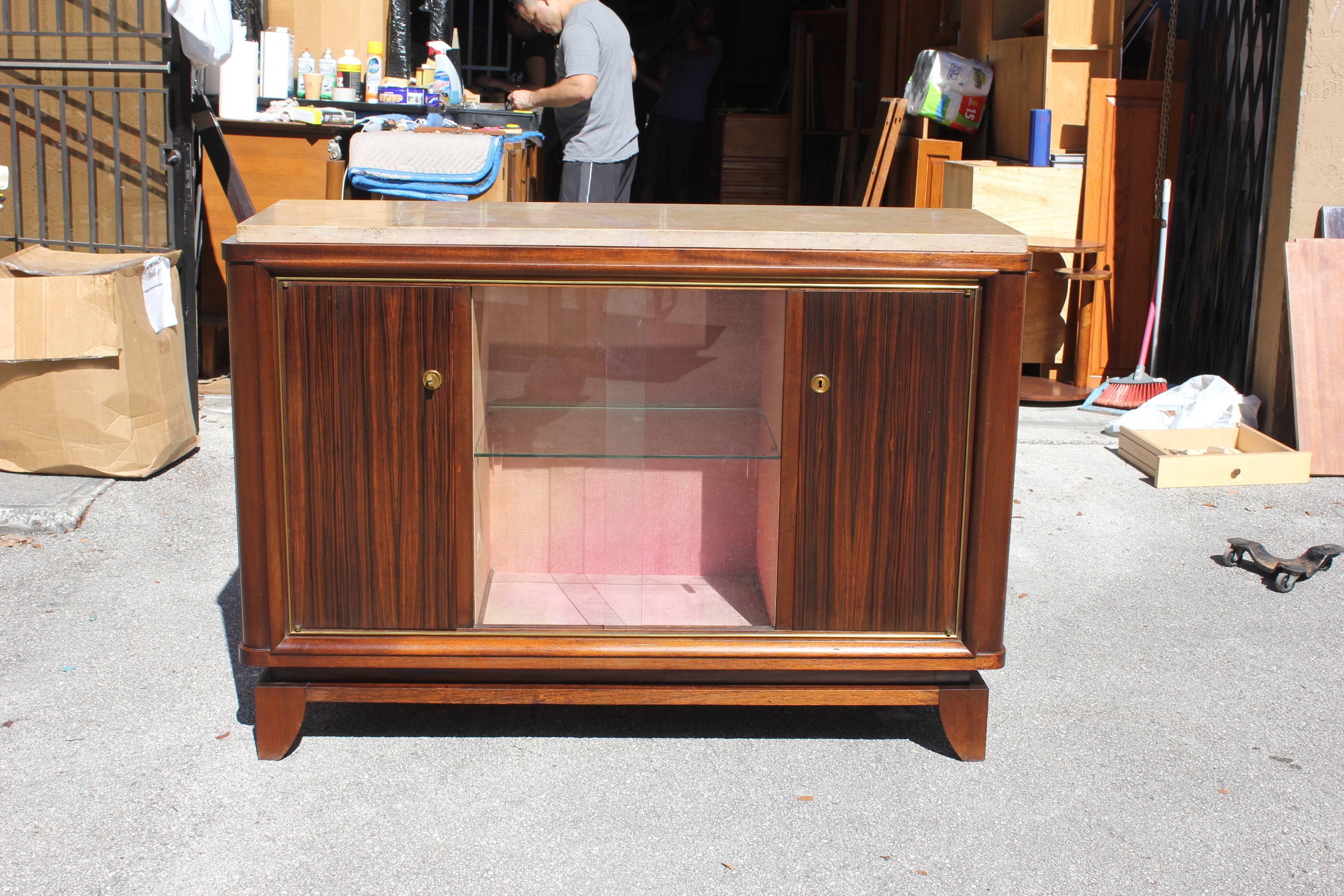 Fine French Art Deco Macassar Ebony Sideboard by Maurice Rinck, circa 1940s For Sale 3