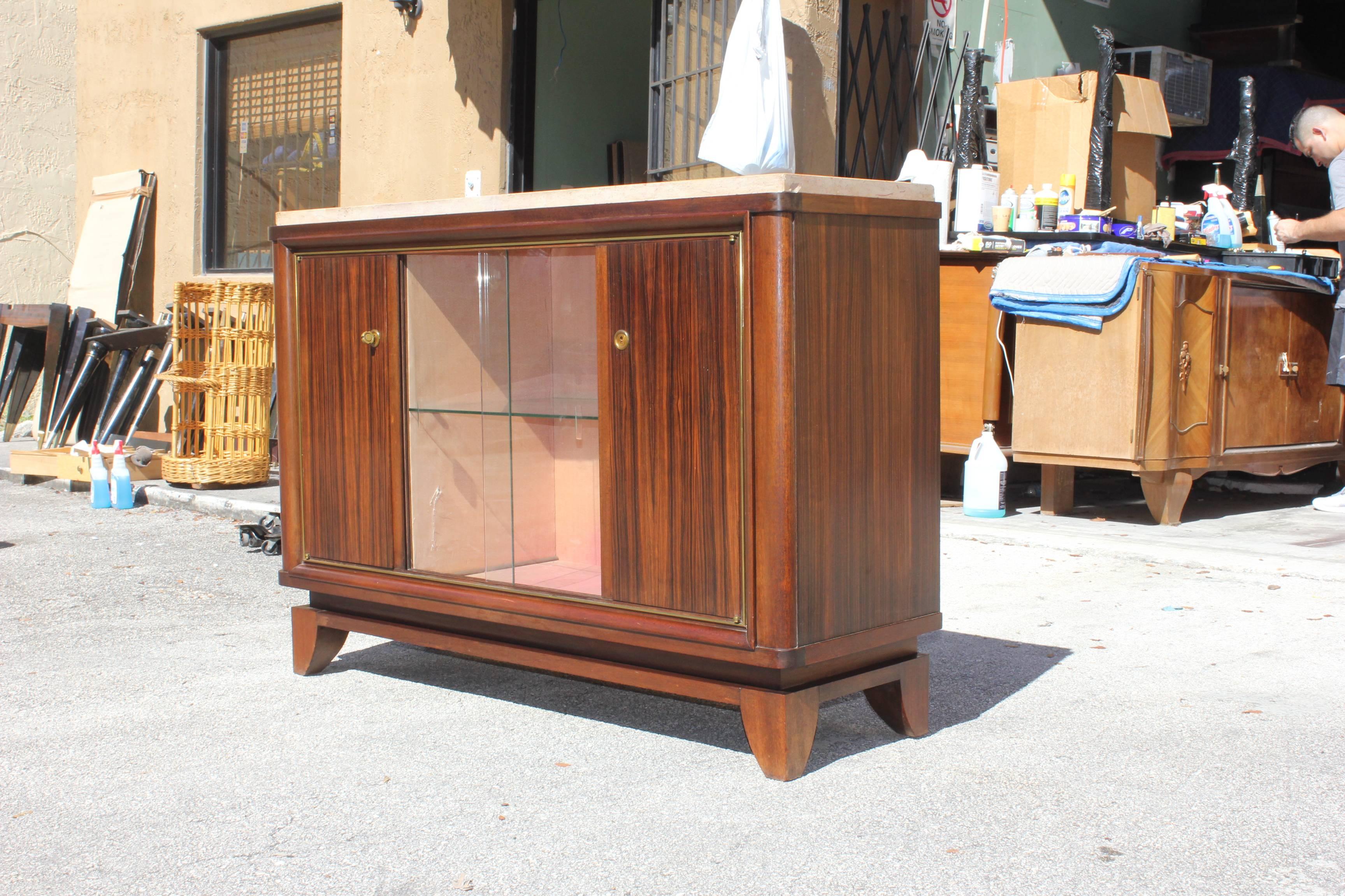 Fine French Art Deco Macassar Ebony Sideboard by Maurice Rinck, circa 1940s For Sale 5