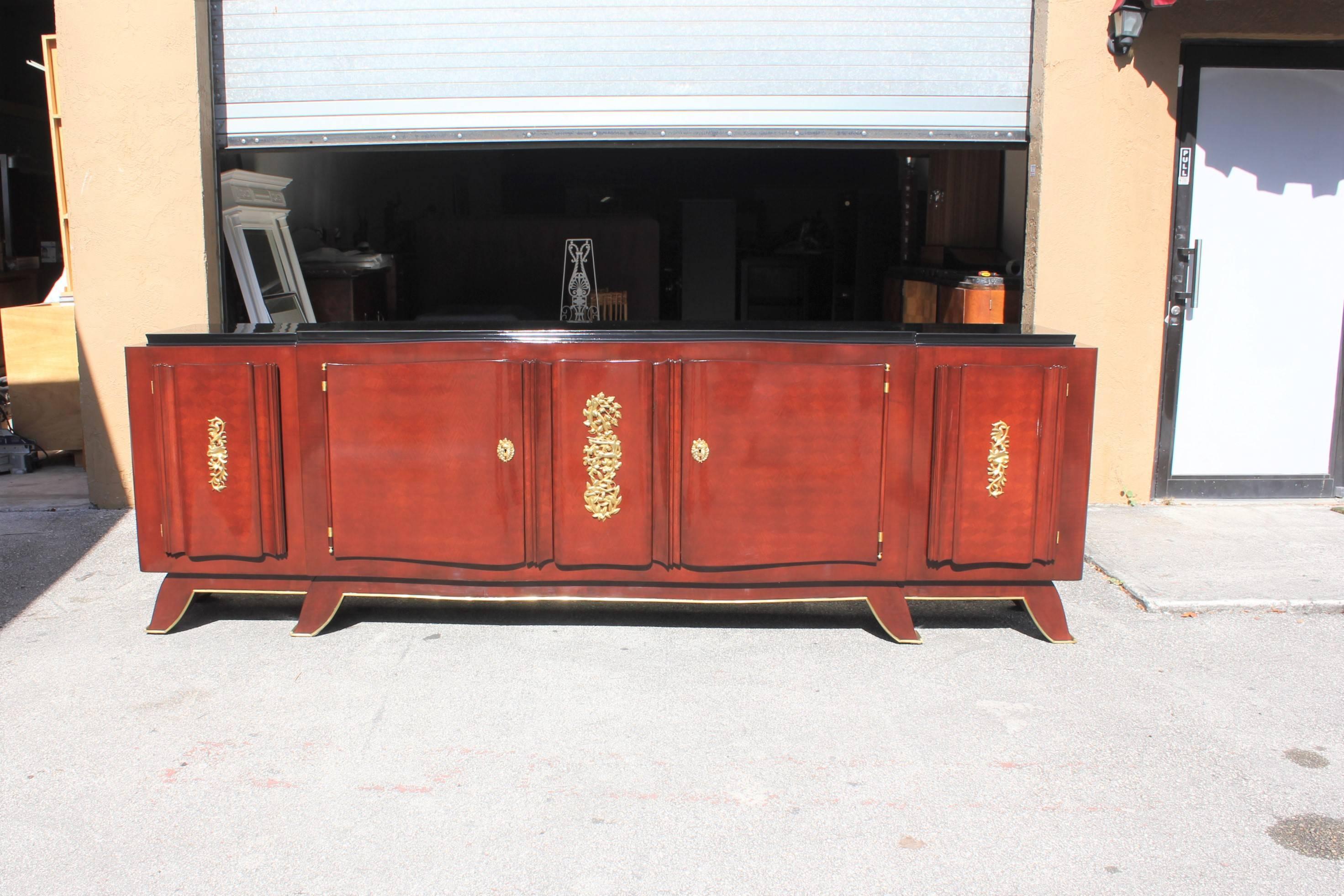 Impressive French Art Deco Rosewood Sideboard by Jules Leleu, circa 1935s 5