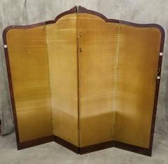 19th Century Louis XV Carved Oak Four-Panel Folding Screen