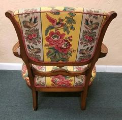 19th Century Louis XV Carved Walnut Fauteuil