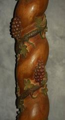19th Century Pair of Italian Carved and Polychrome Wood Columns