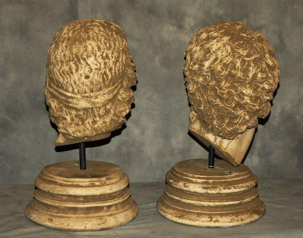 Two classical Roman cast stone busts on socles. 

After 43 years of business we are retiring. Everything must be sold. Many of the pieces listed here on 1stdibs represent markdowns below our cost. 



   