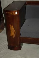 Biedermeier Inlaid Mahogany Sofa