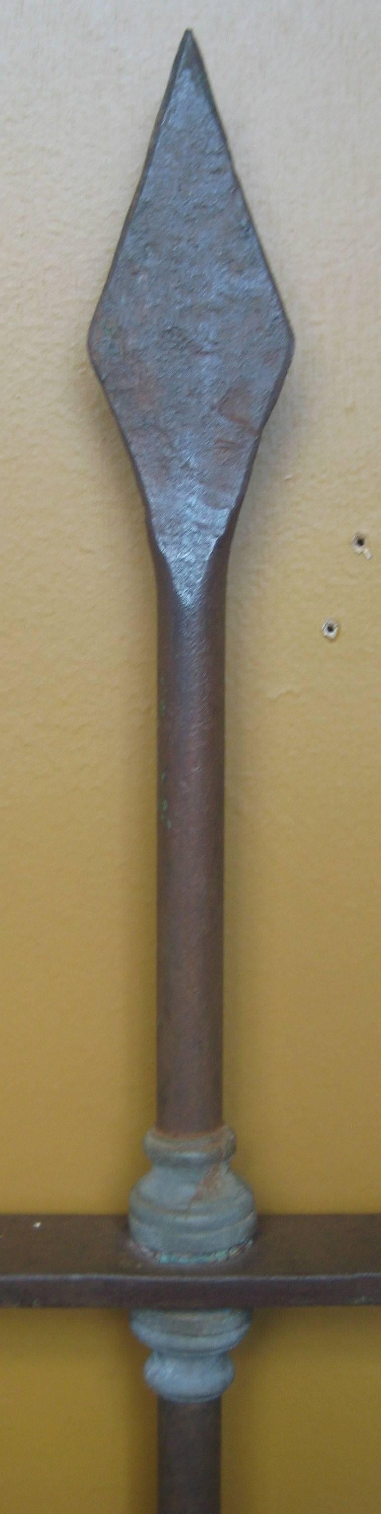 American Classical Pair of Wrought Iron Arched Widow Guards