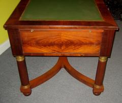 19th Century Empire Mahogany Bronze-Mounted Bureau Plat