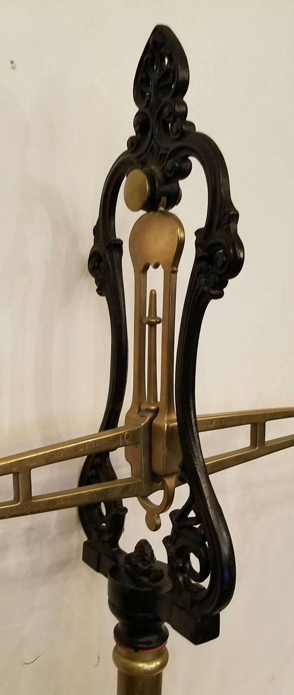 English 19th Century Brass and Iron Beam Scale For Sale