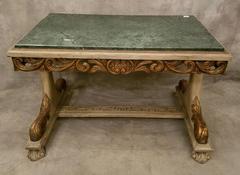 19th Century Italian Marble-Top Center Table