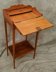 19th Century Diminutive Louis XVI Rosewood and Satinwood Writing Table