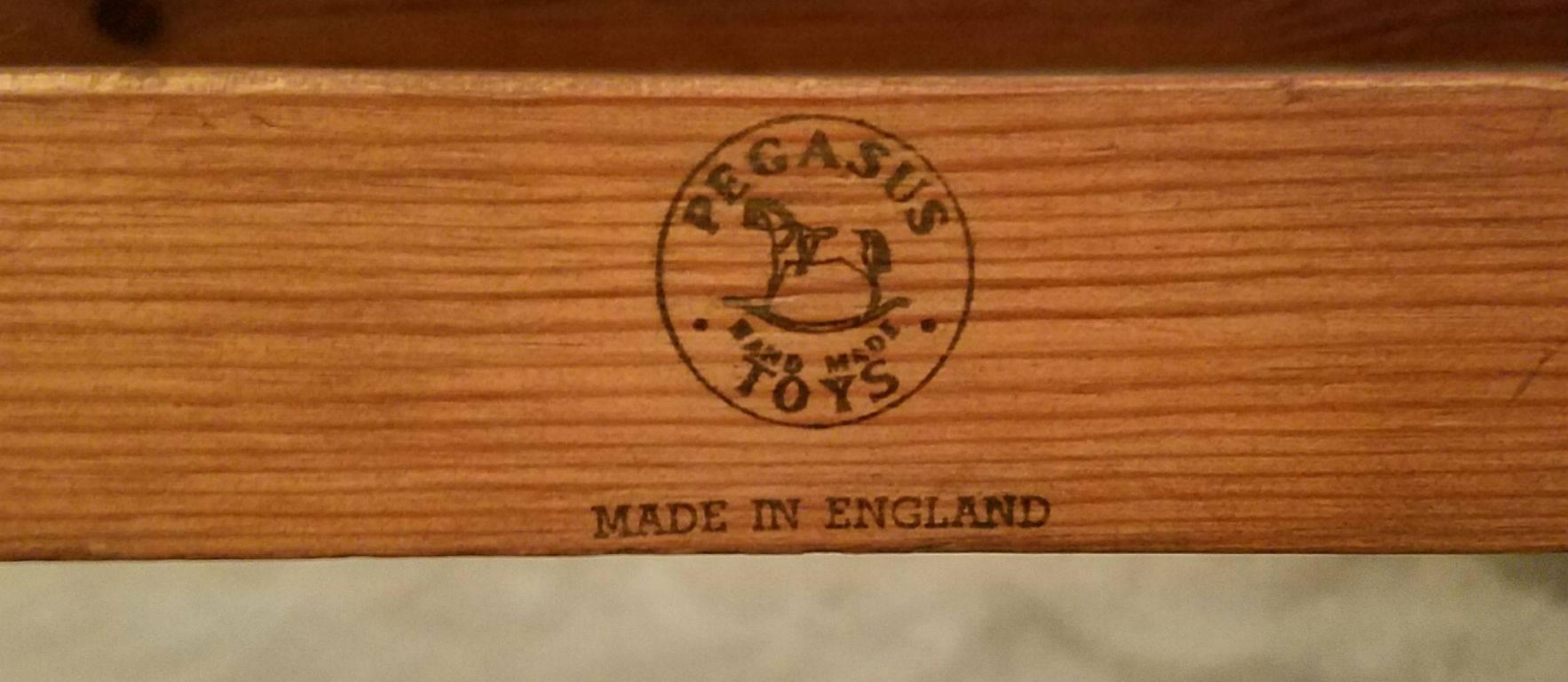 English Vintage Pegasus Gliding Rocking Horse by Pegasus Toys For Sale