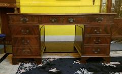 George III Mahogany Double Pedestal Desk