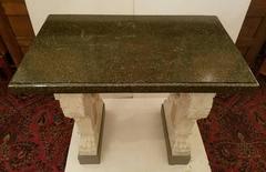Italian Granite Top Console Table