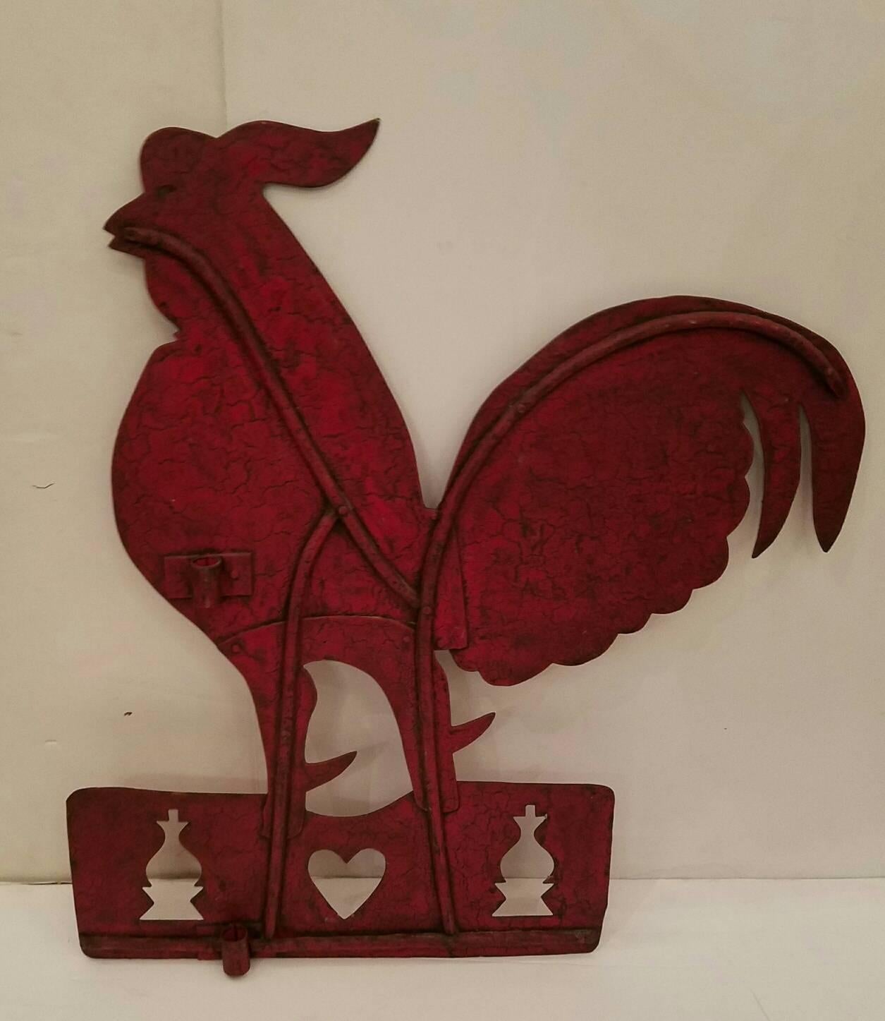 Unknown Two Tole Painted Weathervanes For Sale