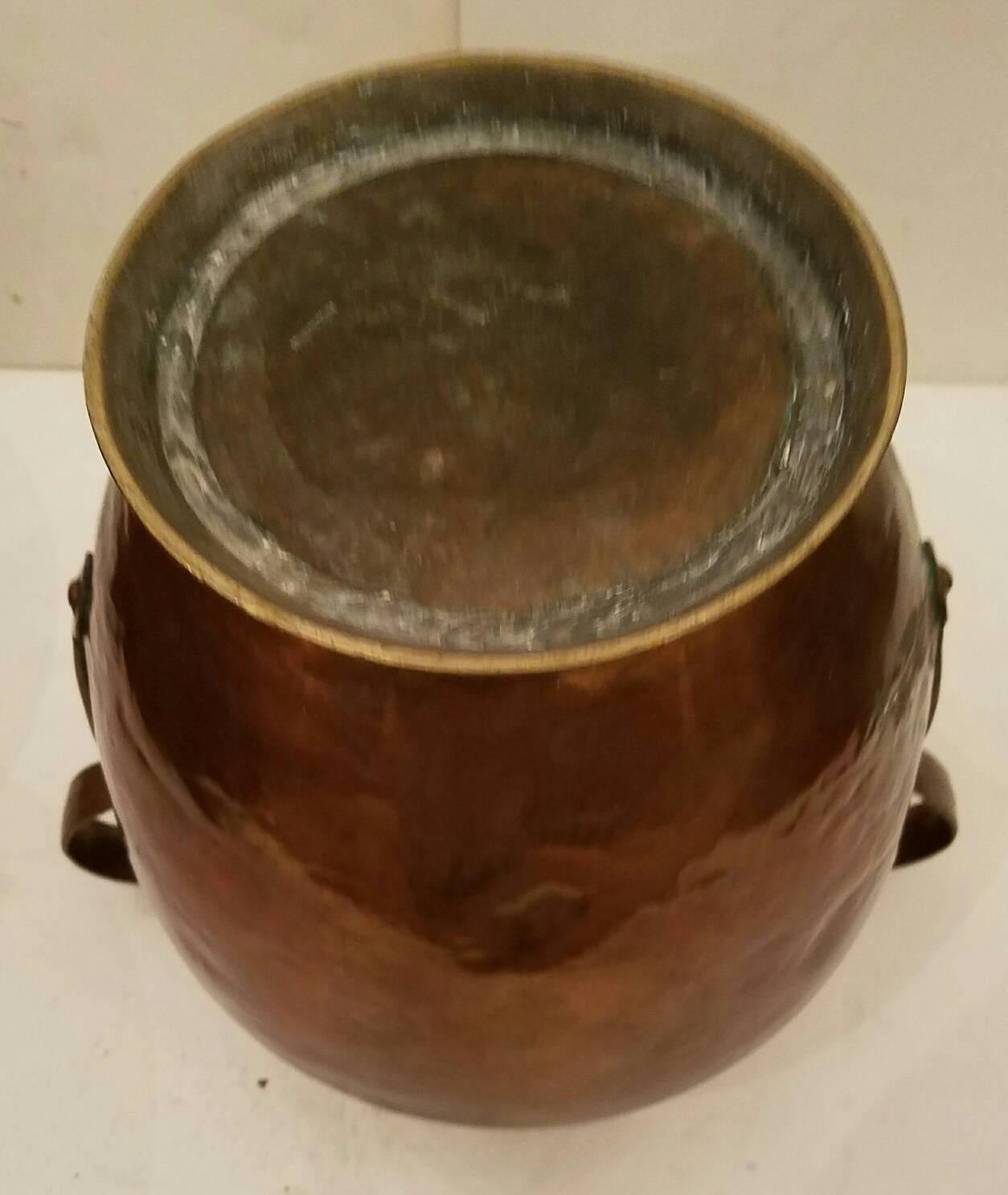 Three Large Antique Copper Pots For Sale 4