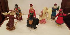 Seven Duncan Royale "History of Santa Claus" Figures