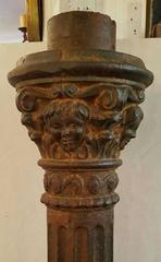 Two Tall 19th Century Cast Iron Columns
