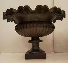 Pair of Antique Cast Iron Jardinieres or Planters