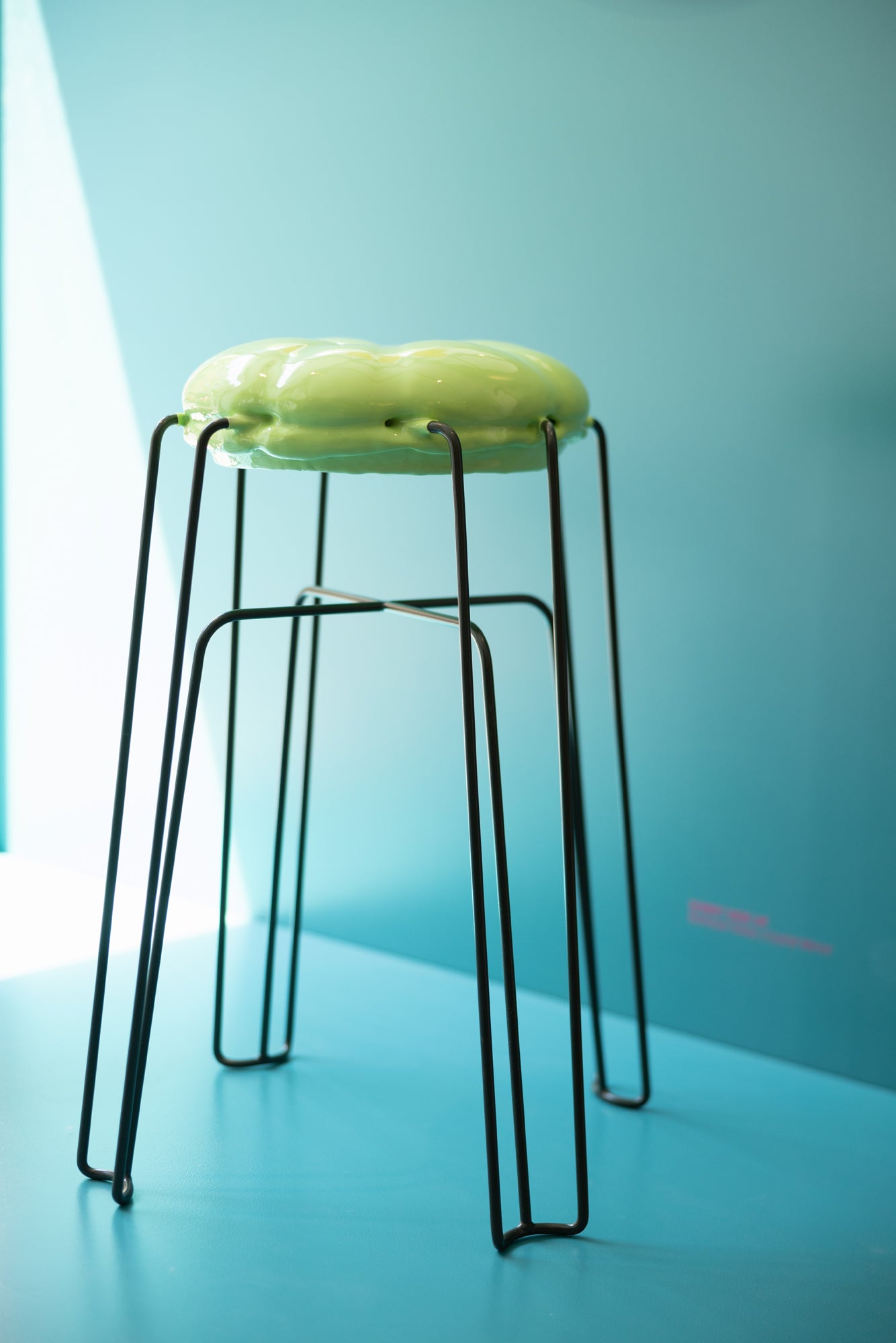 'Marshmallow' unique soft foam stool (counter height) by Paul Ketz For Sale
