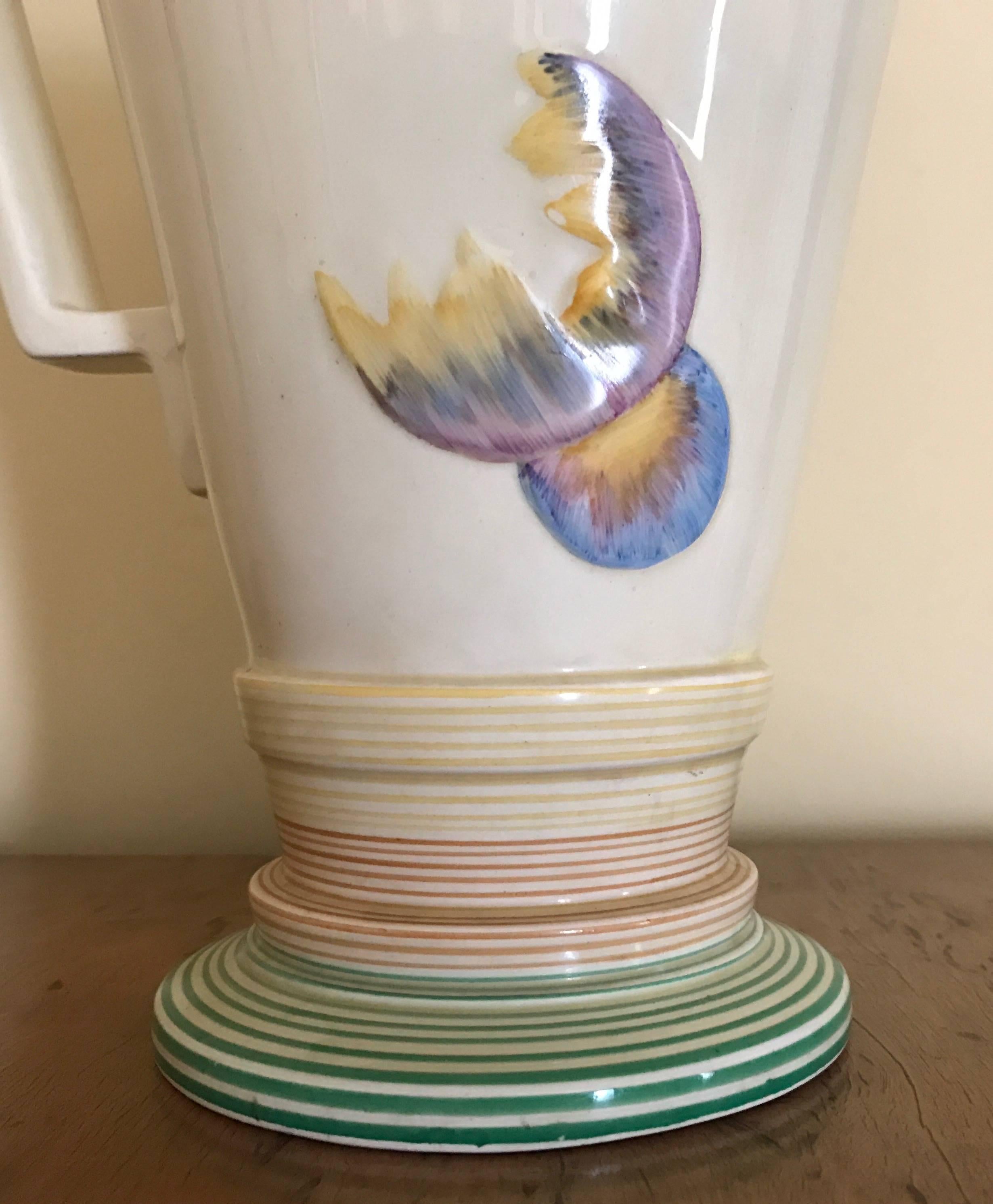 English Clarice Cliff Bizarre Ware Art Deco Vase Unique