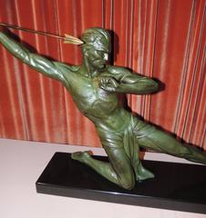 Art Deco Sculpture "The Hunter" by Jean de Roncourt Chiparus