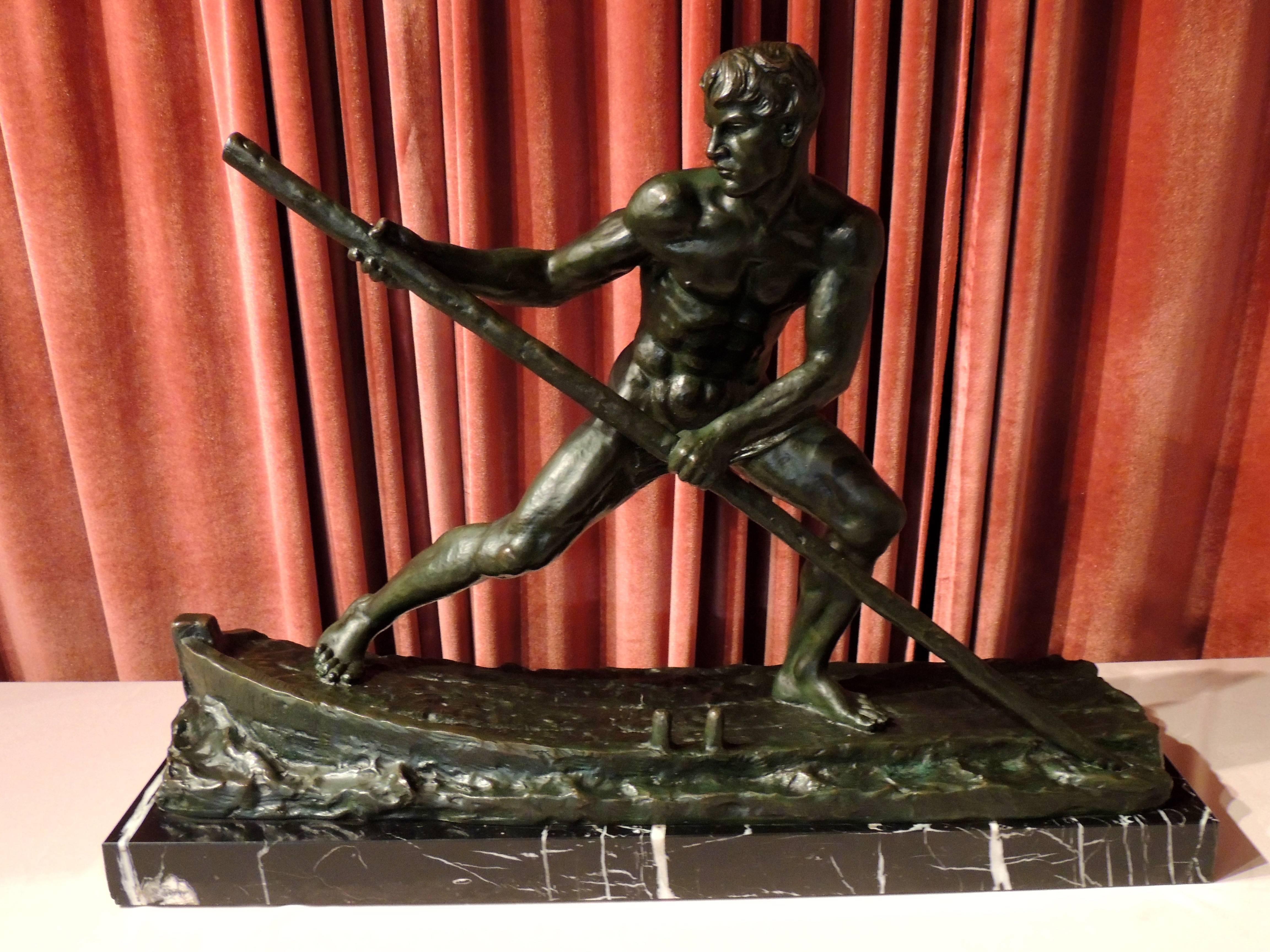 rowing sculpture