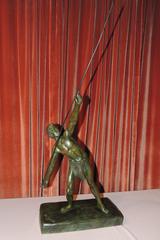 Bronze Art Deco Sculpture Statue "The Javelin Thrower" by Demetre Chiparus