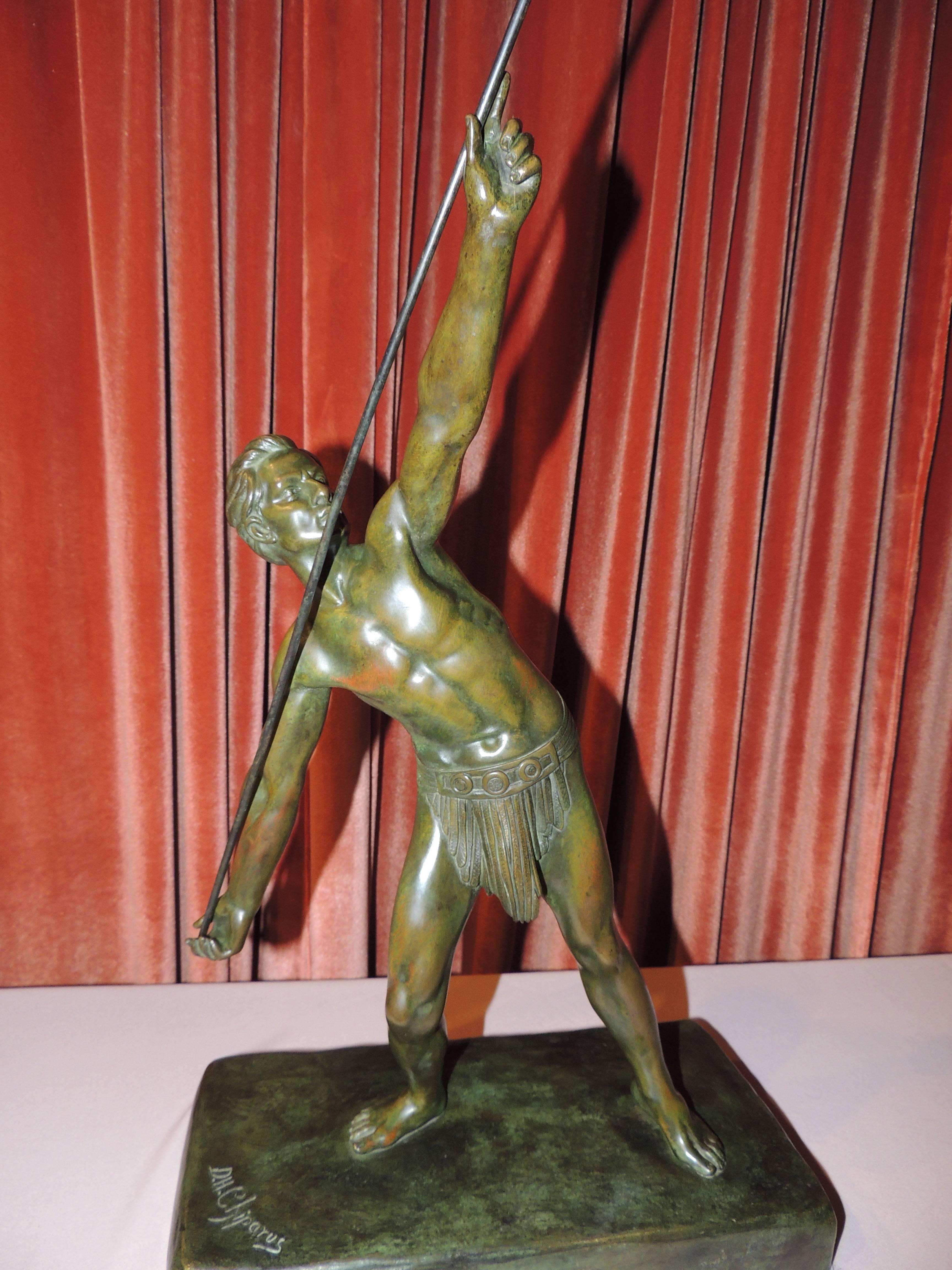 Mid-20th Century Bronze Art Deco Sculpture Statue 