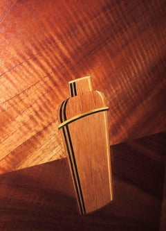 Small Art Deco Bar with Cocktail Design Inlay