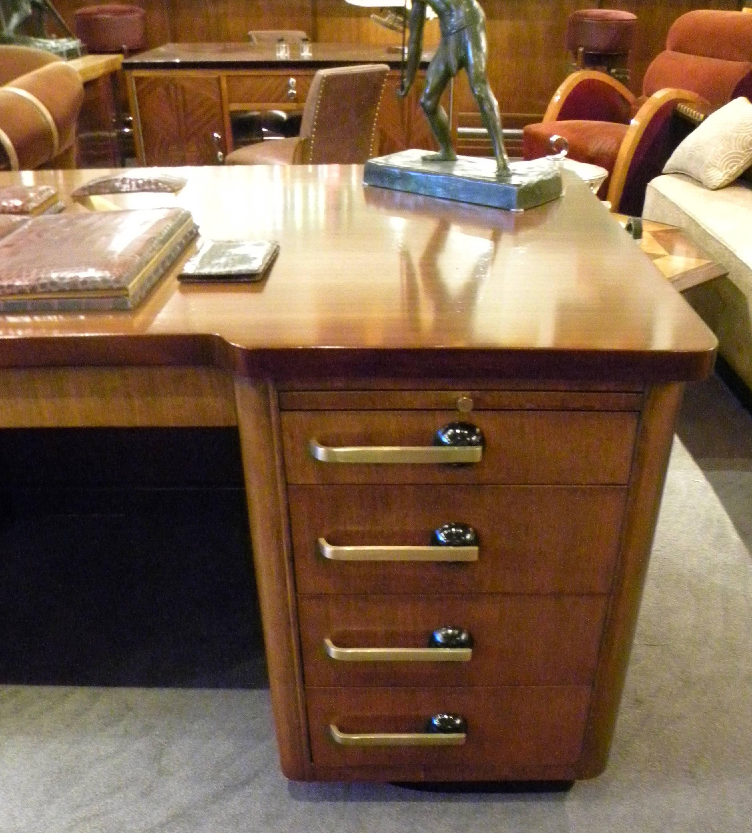 American Professional Art Deco Desk by Stow and Davis