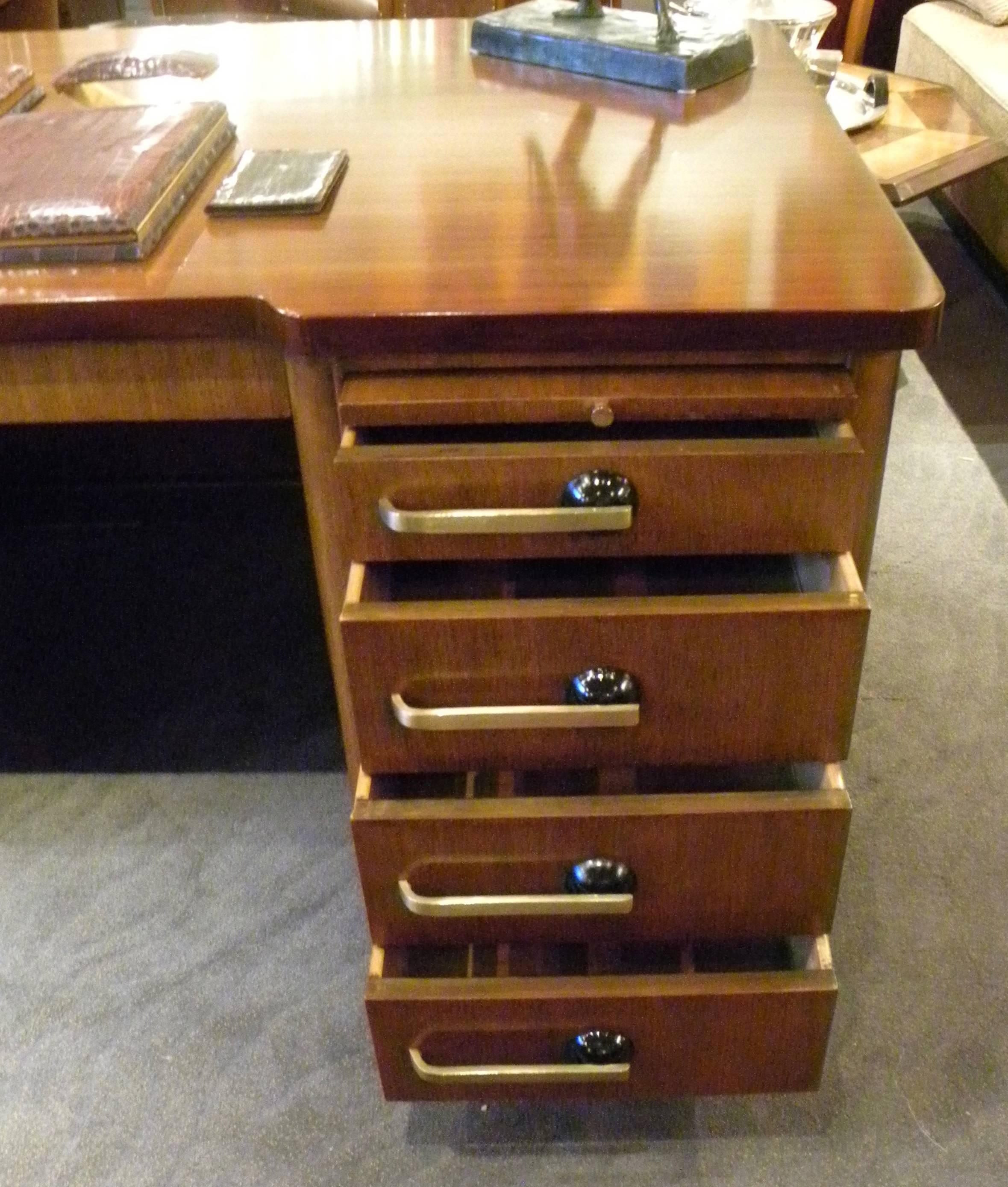 Professional Art Deco Desk by Stow and Davis In Excellent Condition In Oakland, CA