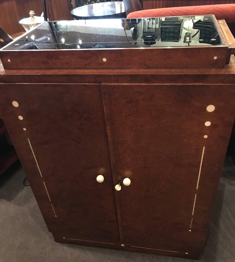 Art Deco Bar with Storage, Shelves Unique at 1stDibs