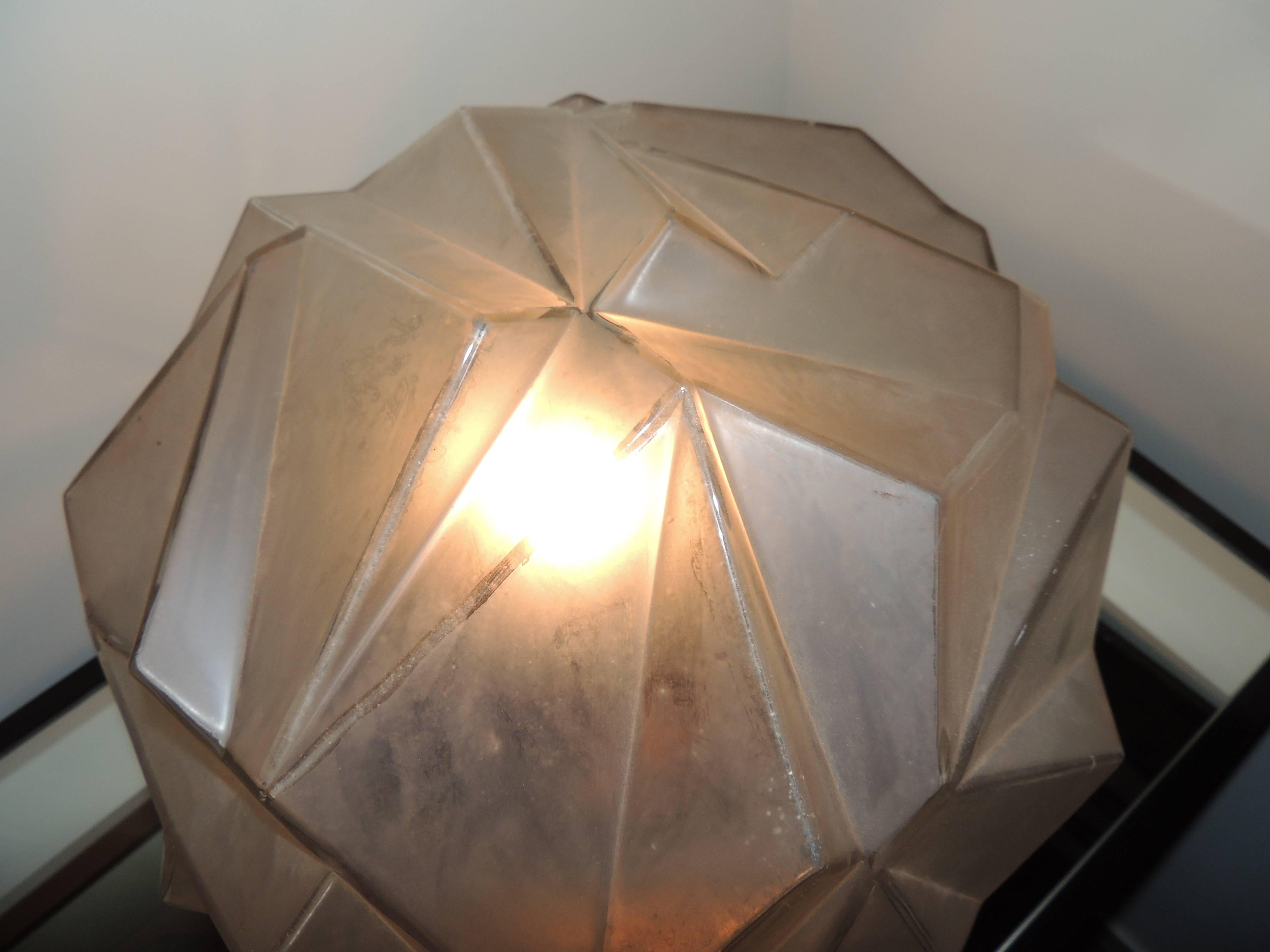 Art Deco Modernist Lamp in the Style of Ruba Rhombic