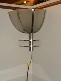 Art Deco Industrial French Sconces Corner Lights Two Pairs