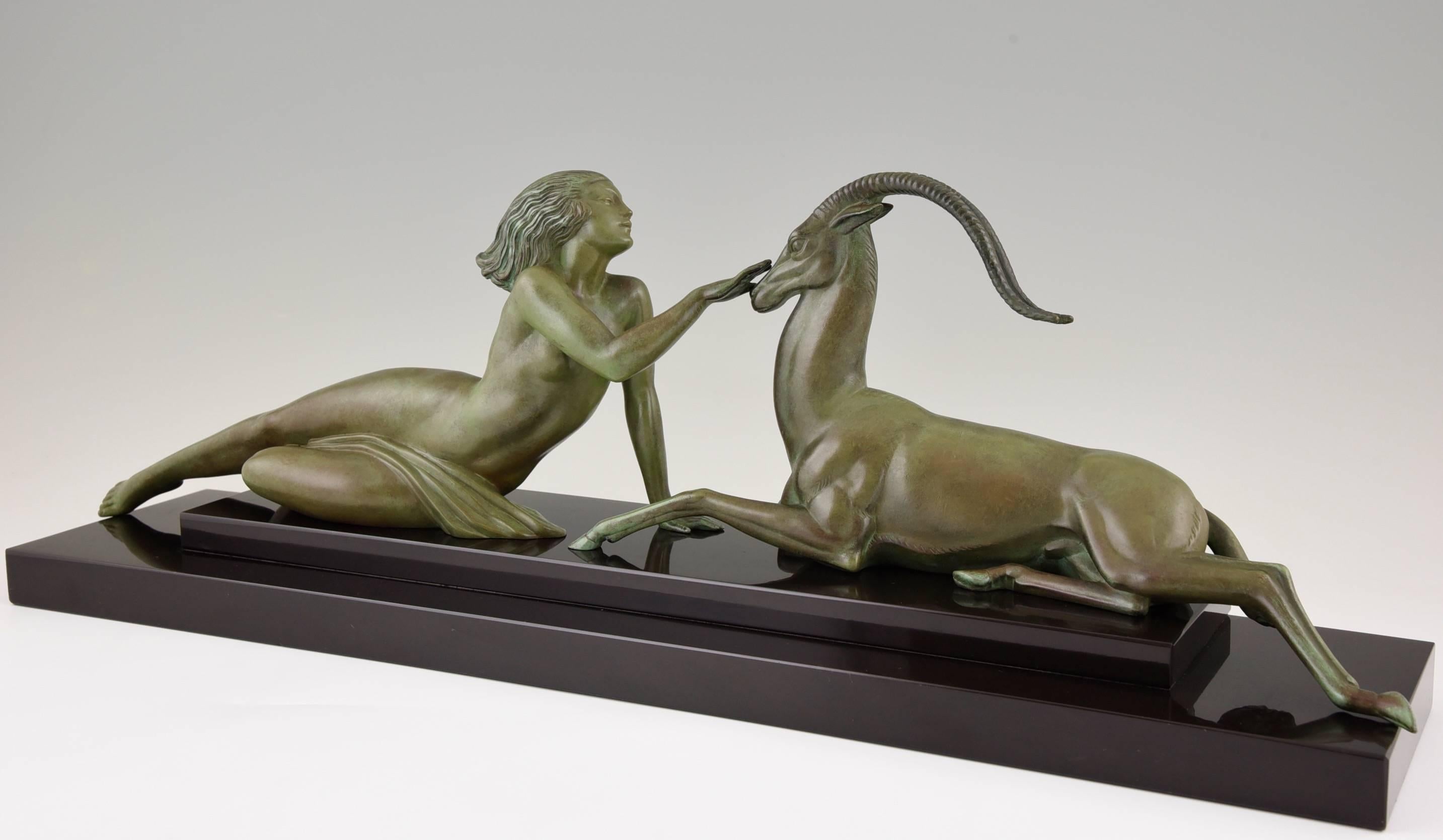 Art Deco Statue Seduction by Fayral for LeVerrier 1