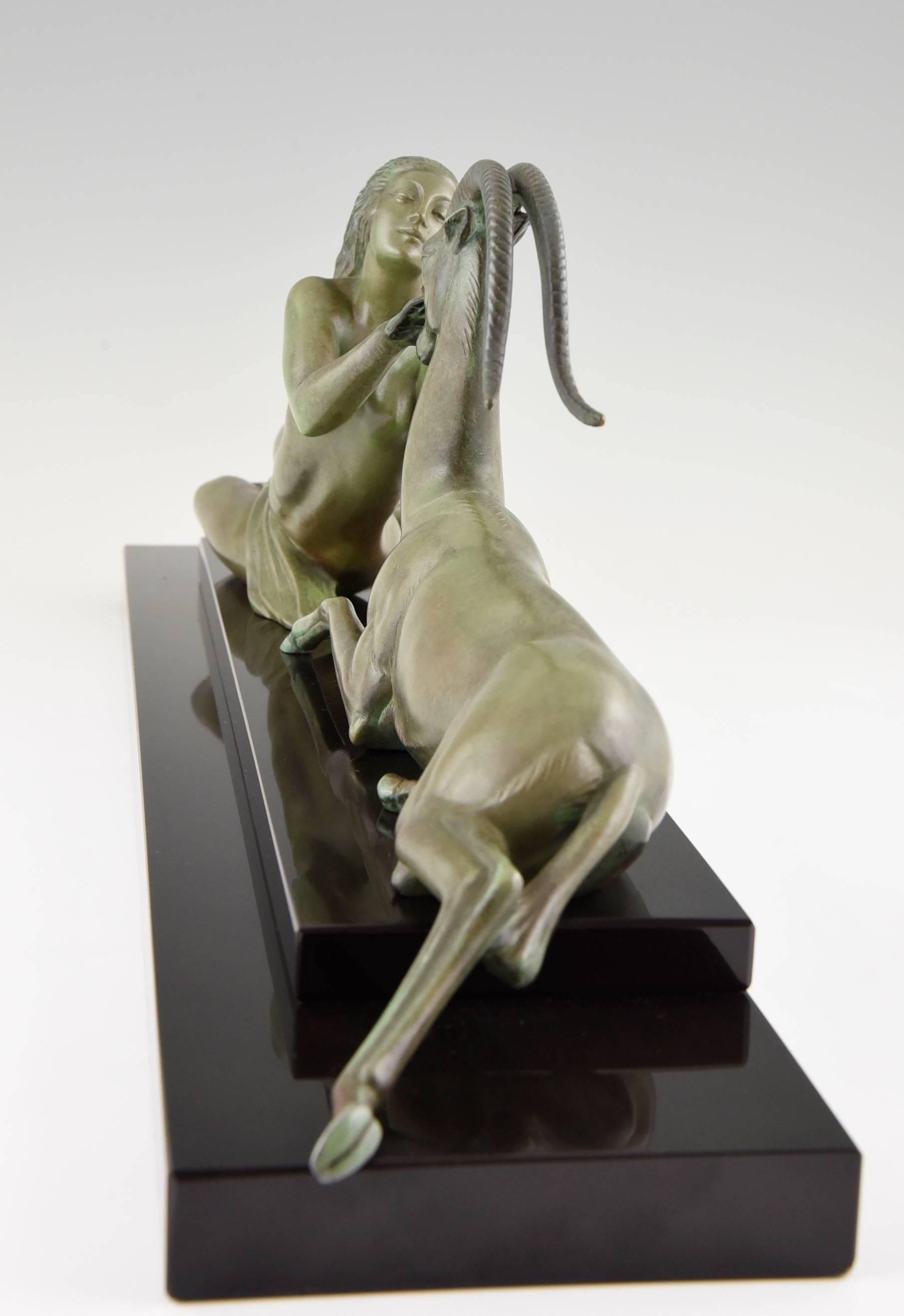 Art Deco Statue Seduction by Fayral for LeVerrier 2